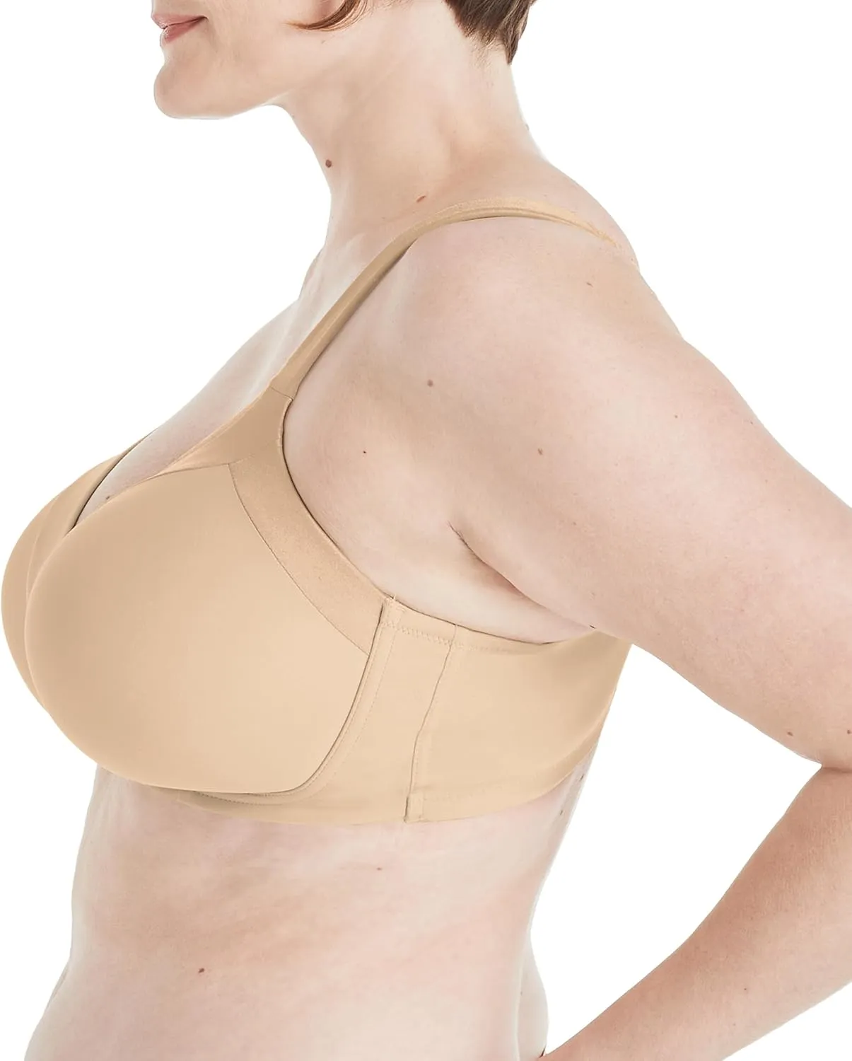 Playtex Women's Secrets Balconette Bra 4824, Full-Coverage Wireless T-Shirt Bra for Full Figures