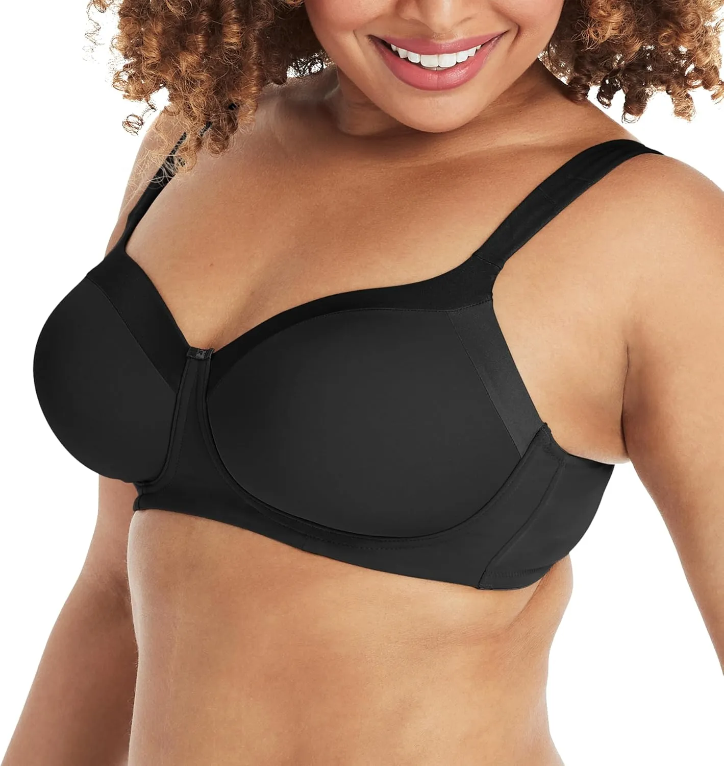 Playtex Women's Secrets Balconette Bra 4824, Full-Coverage Wireless T-Shirt Bra for Full Figures