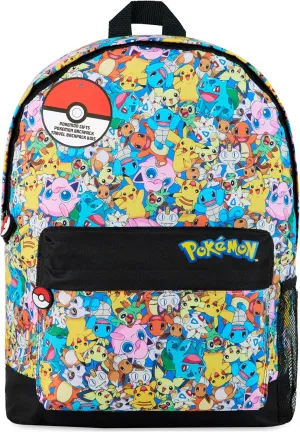 Pokemon Backpacks for Girls and Boys Teenagers Kids Rucksack Pikachu Primary School Bags for Girls and Boys (Multi)