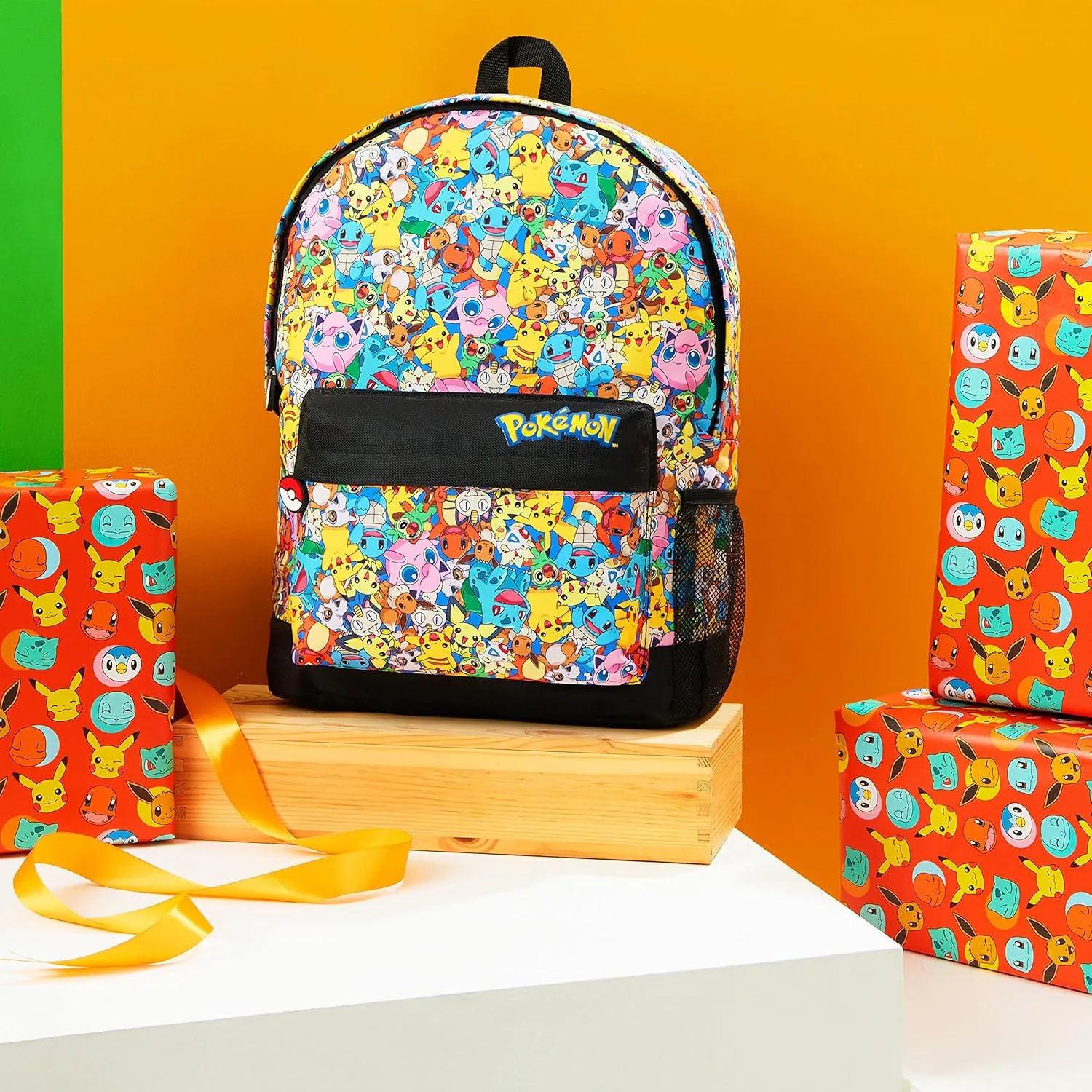 Pokemon Backpacks for Girls and Boys Teenagers Kids Rucksack Pikachu Primary School Bags for Girls and Boys (Multi)