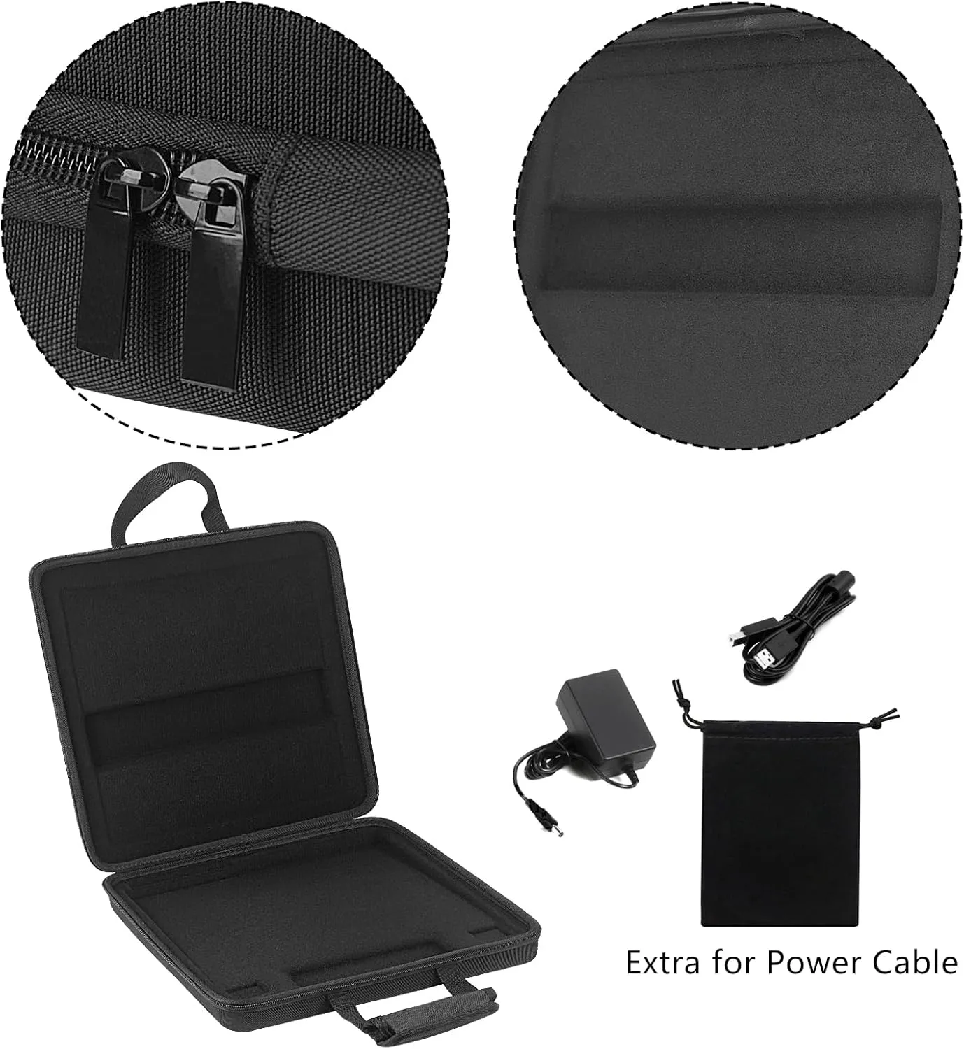 Premium Velvet Hardshell Case Compatible with Native Instruments Maschine plus case NI MK3 Cover Drum Controller Analog Device bag with Strap