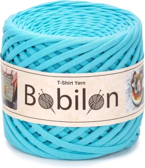Primary T-Shirt Yarn for Crocheting, Knitting Yarn Fabric Cloth, T-Shirt Yarn 110 Yards for Macrame, Hand DIY Bag Basket Cushion Projects 5-7 mm Arctic