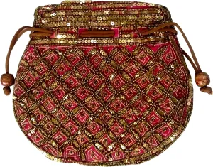 Purpledip Potli Bags Drawstring Purse (Potli02$)