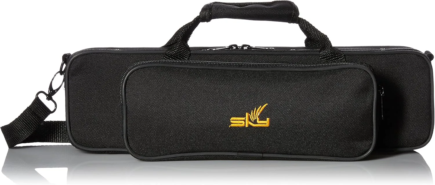 "C" Flute/Piccolo Combo Case with Shoulder Strap (Black)