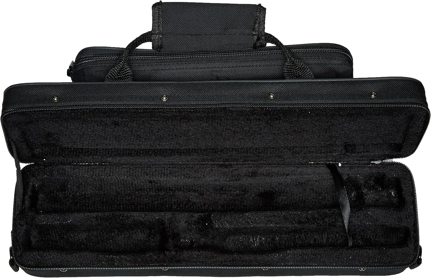 "C" Flute/Piccolo Combo Case with Shoulder Strap (Black)