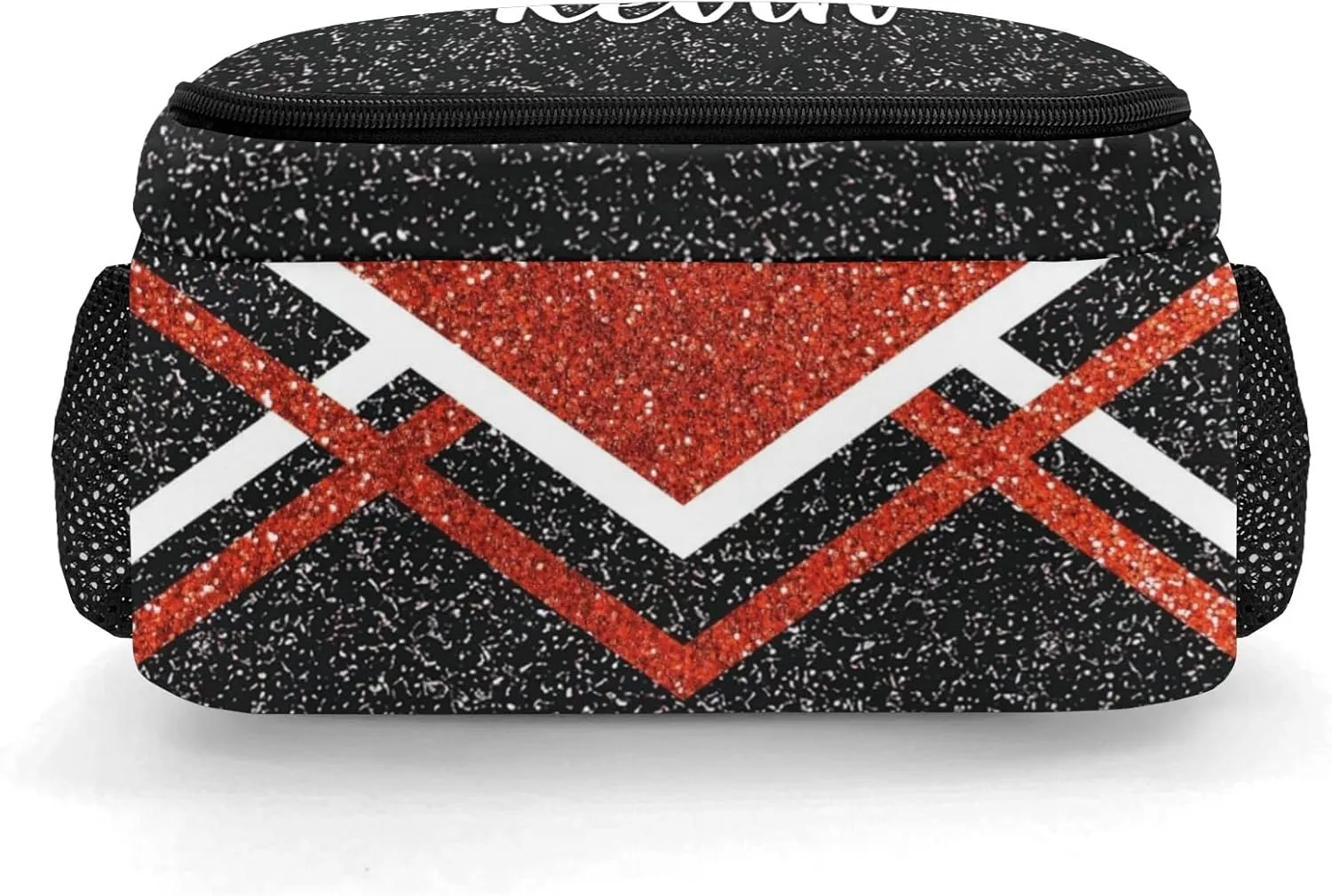 Red Orange Cheerleader Cheer Backpack Personalized with Name for Men Women Shoulder Bag Laptop Bag Bookbag