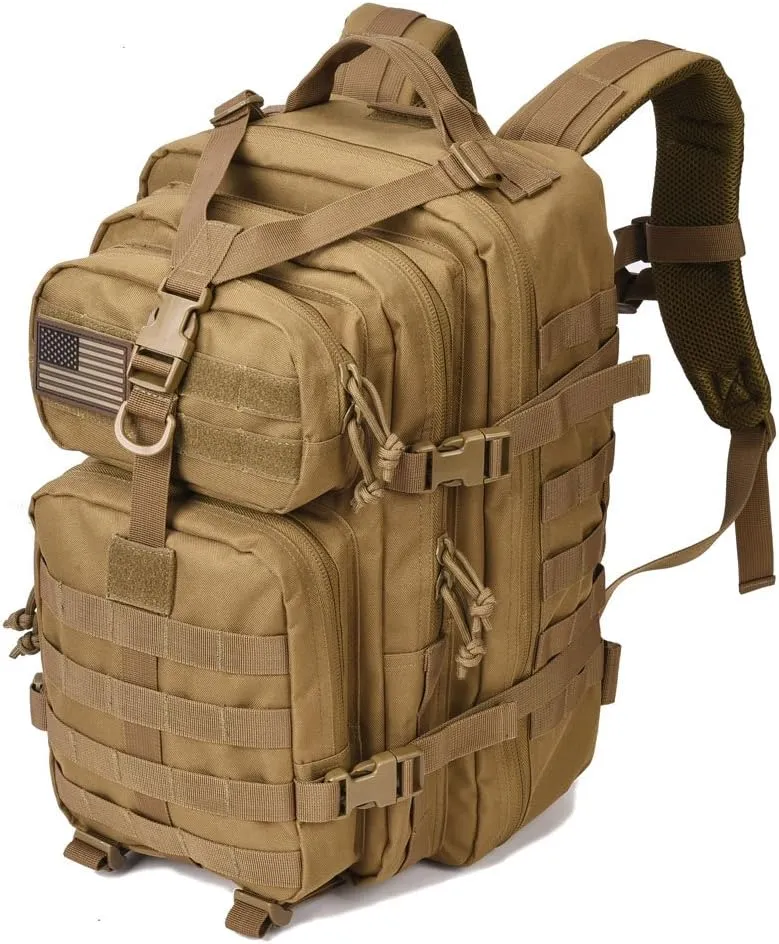 REEBOW GEAR Military Tactical Backpack 3 Day Assault Pack Army Molle Bag Backpacks Rucksack 35L