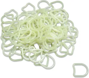 Rehabilitation Advantage Big Nylon D-Ring, 1 Inch Wide, Set of 100