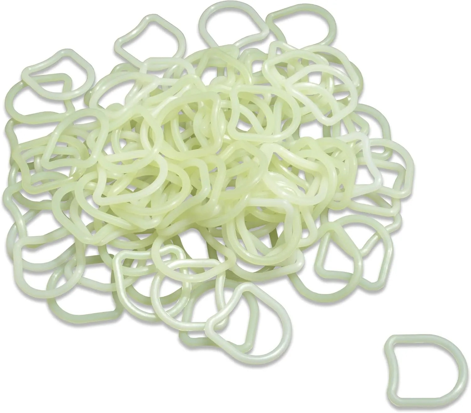 Rehabilitation Advantage Big Nylon D-Ring, 1 Inch Wide, Set of 100