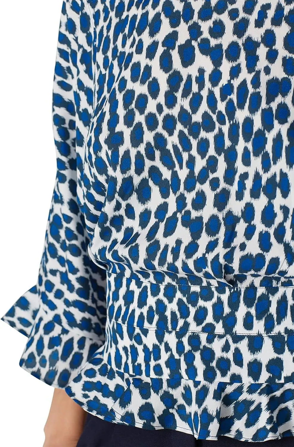 Rent The Runway Pre-Loved Leopard Ruffle Hem Top