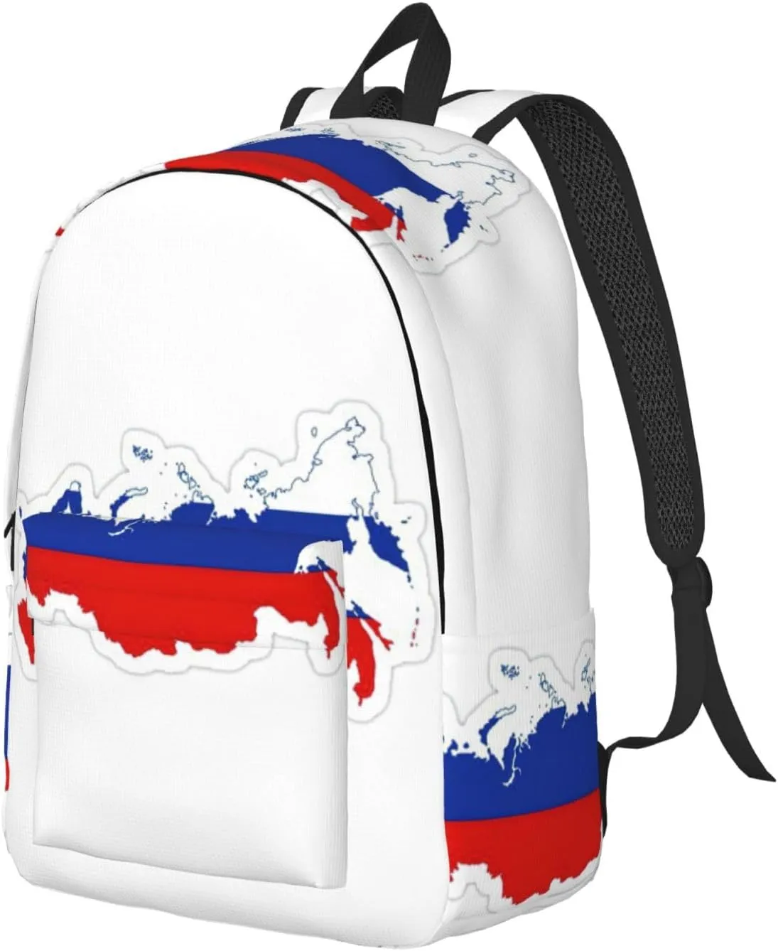 Russian Flag Map print Backpack Travel Backpacks for Women Men College Backpack Computer Bag for Travel