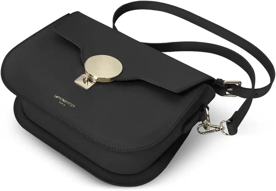 San Pedro Leather Shoulder Bag, 9.8 x 7.5 x 3.1 inches, Goldtone Hardware