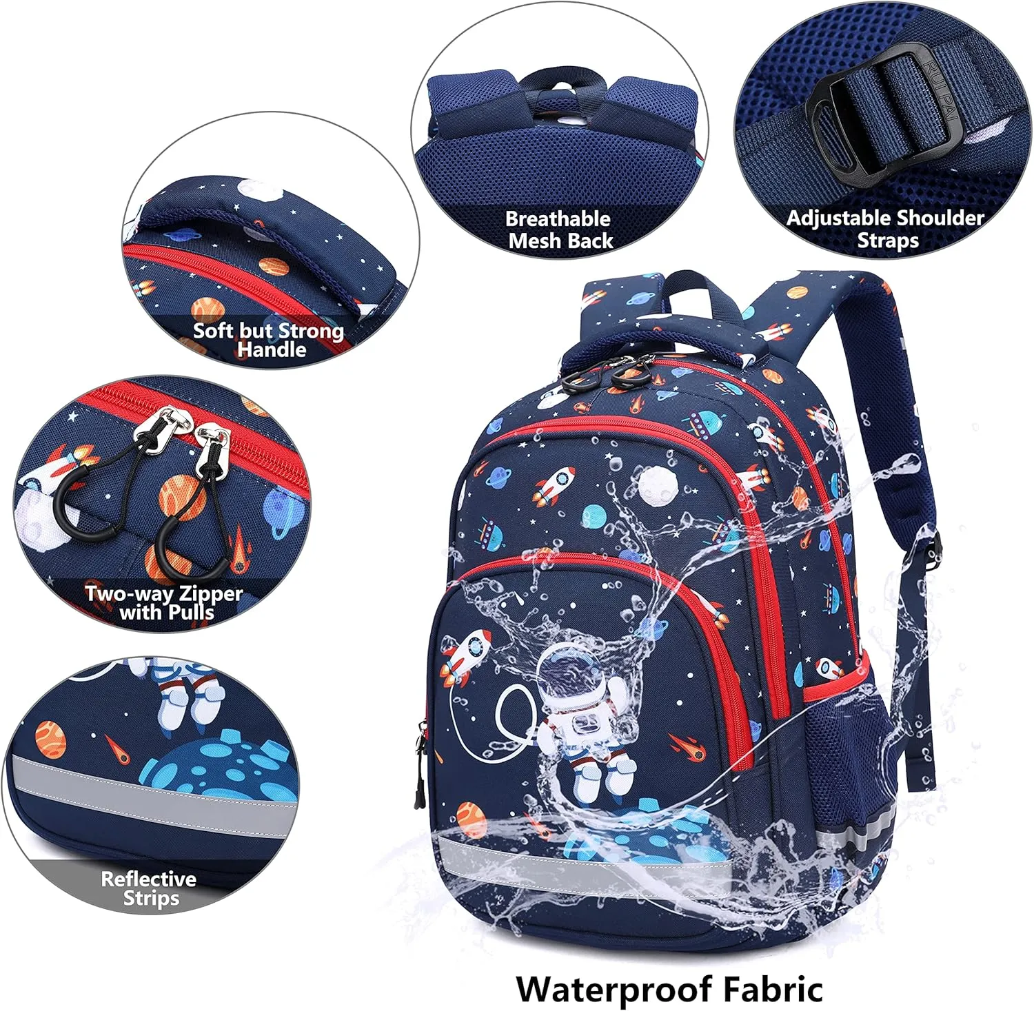 School Backpack Kids Set Middle Elementary Preschool with Lunch Bag & Pencil Case Bookbags for Boys Girls