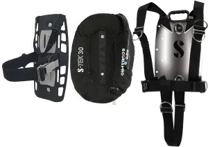 SCUBAPRO S-Tek Pure System, Harness, Donut Wing 30, Single Tank Adapter