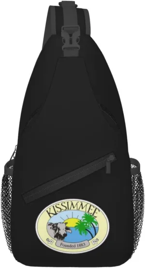 Seal Of Kissimmee, Florida Crossbody Bags For Women Men Chest Backpack Gym Shoulder Bag Travel Outdoor Sports Casual Crossbody Bags