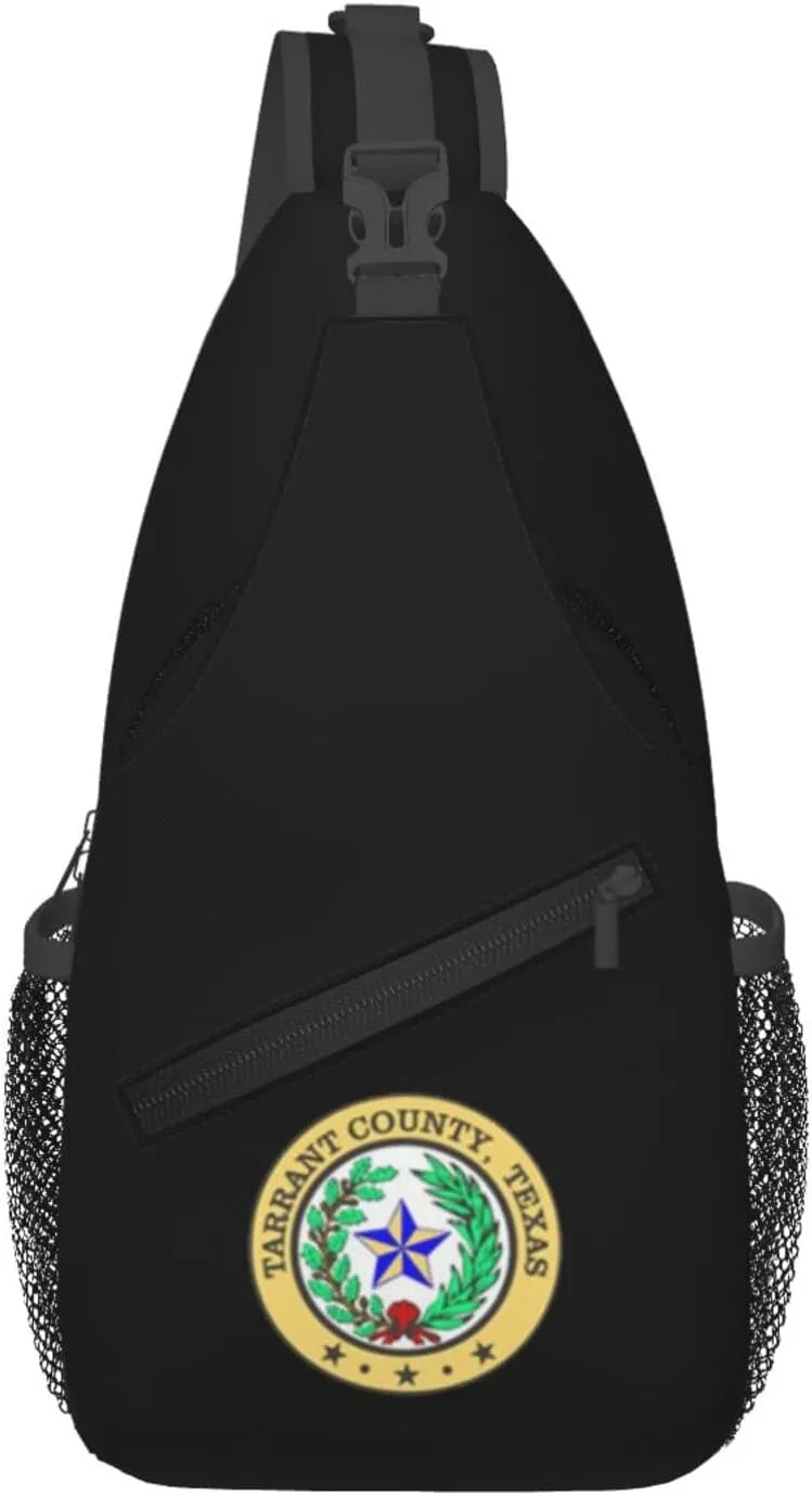 Seal Of Tarrant County, Texas Crossbody Bags For Women Men Chest Backpack Gym Shoulder Bag Travel Outdoor Sports Casual Crossbody Bags