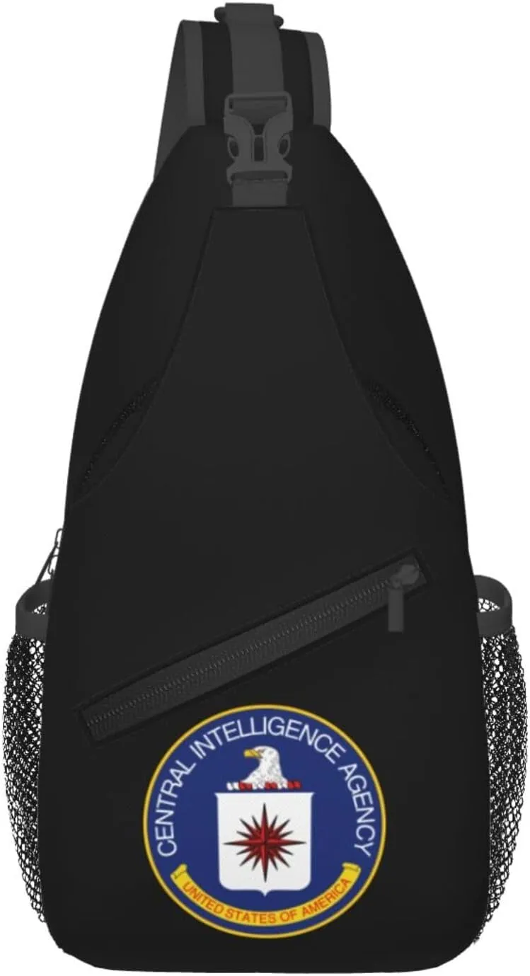 Seal of the Central Intelligence Agency Crossbody Bags For Women Men Chest Backpack Gym Shoulder Bag Travel Outdoor Sports Casual Crossbody Bags