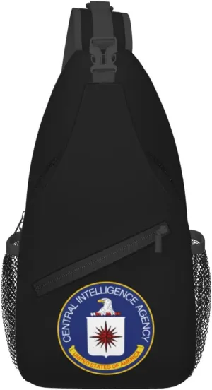 Seal of the Central Intelligence Agency Crossbody Bags For Women Men Chest Backpack Gym Shoulder Bag Travel Outdoor Sports Casual Crossbody Bags