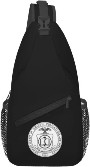 Seal Of The United States Department Of Health, Education, And Welfare Crossbody Bags For Women Men Chest Backpack Gym Shoulder Bag Travel Outdoor Sports Casual Crossbody Bags