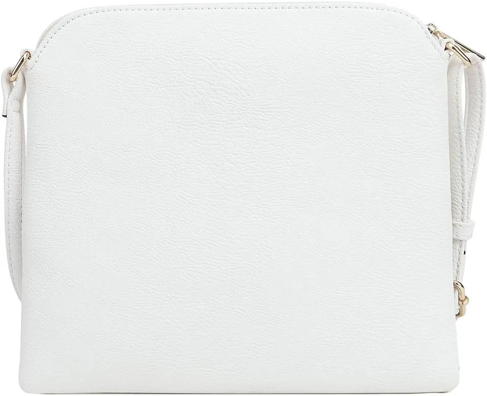 SG SUGU Lightweight Medium Crossbody Bag Shoulder Bag with Tassel and Zipper Pocket