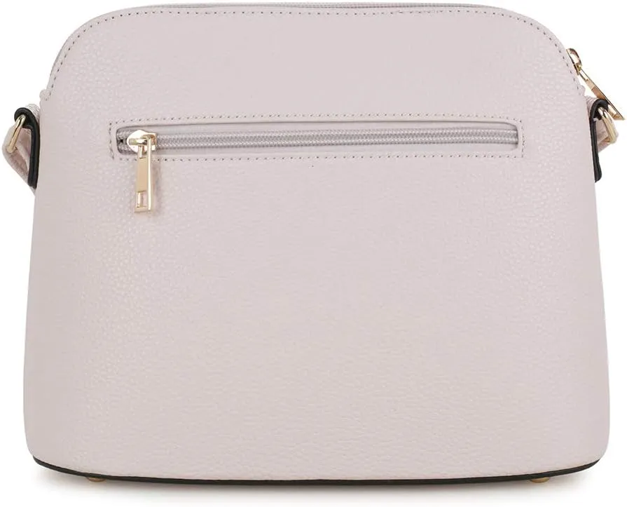 SG SUGU Lunar Lightweight Medium Dome Crossbody Bag Shoulder Bag with Tassel | Zipper Pocket | Adjustable Strap