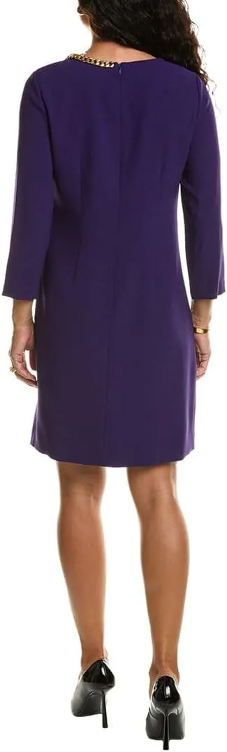 Shift Dress with Chain Detail