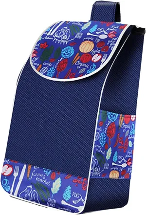 Shopping Trolley Replacement Bag with Side Pockets - 33L Cart Bags, Oxford Cloth Waterproof Storage Bag, Trolley Replacement Bags, for Utility