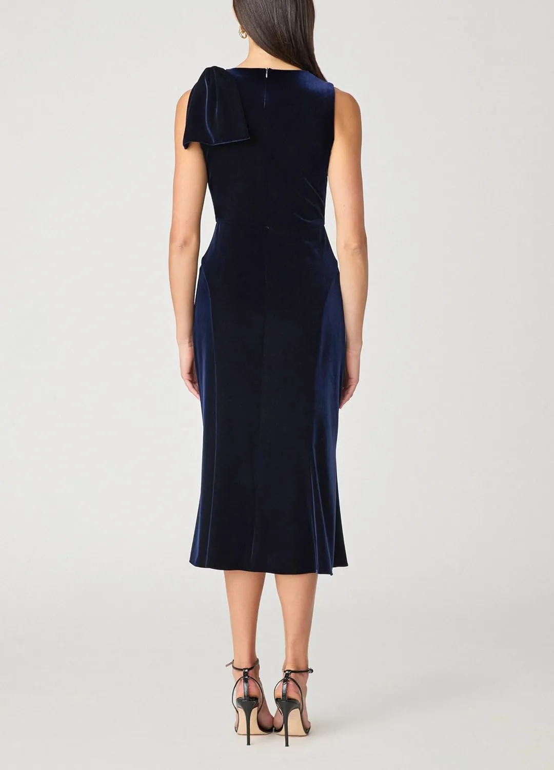 Shoshanna Women's Ultramarine Velvet Lidia Dress