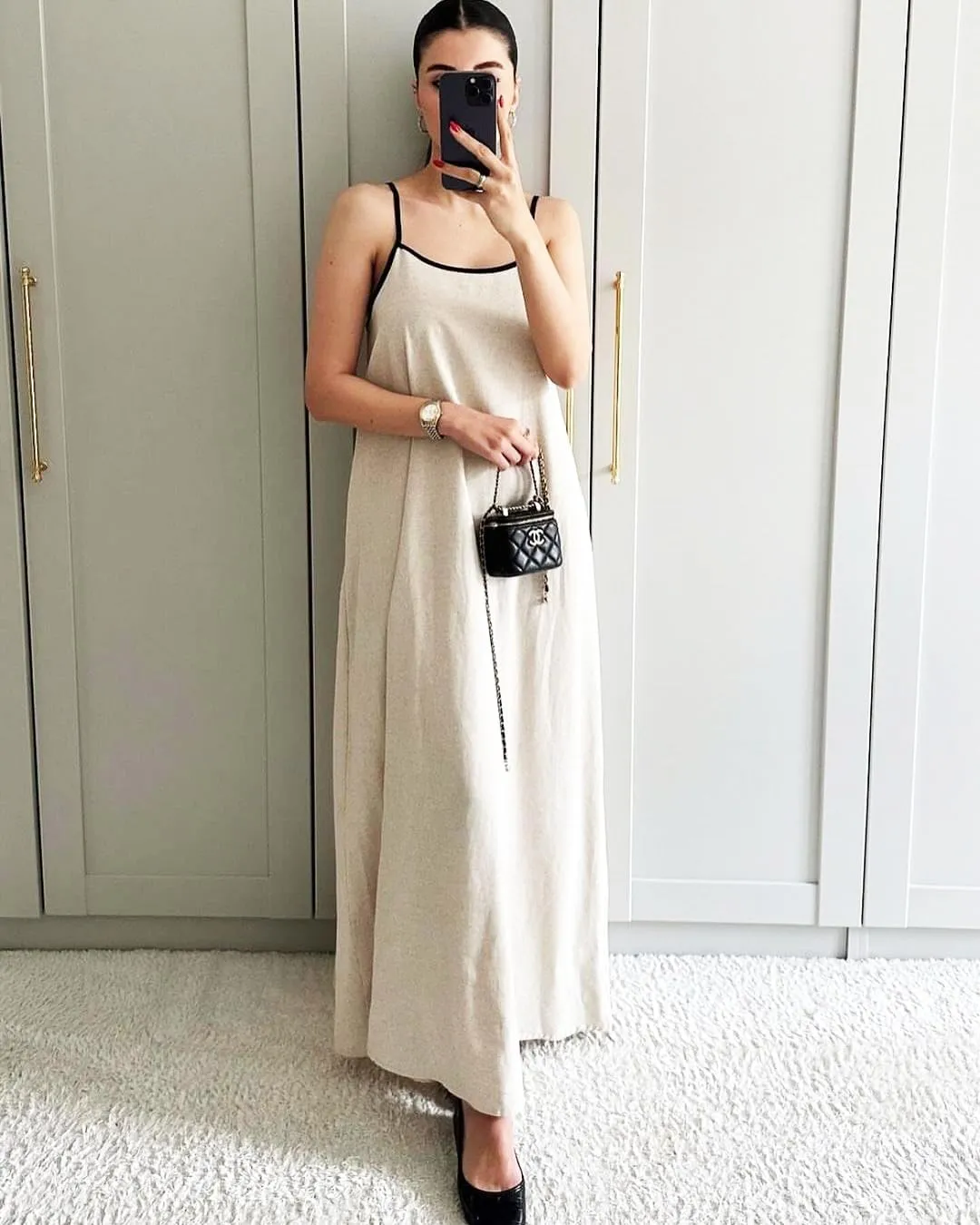 Shy Velvet Women's 2025 Summer Linen Maxi Dress Contrast Spaghetti Strap Dress Backless Sleeveless Casual Party Beach Dresses