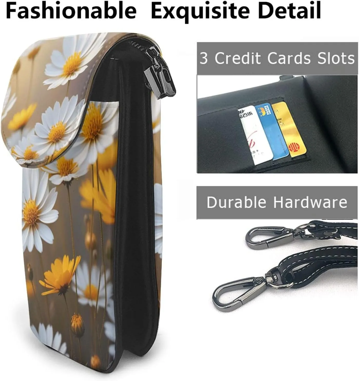 Small Crossbody Bags for Women,Leather Shoulder Bag for Cell Phone Purse with Strap and Native American Patterns Printed