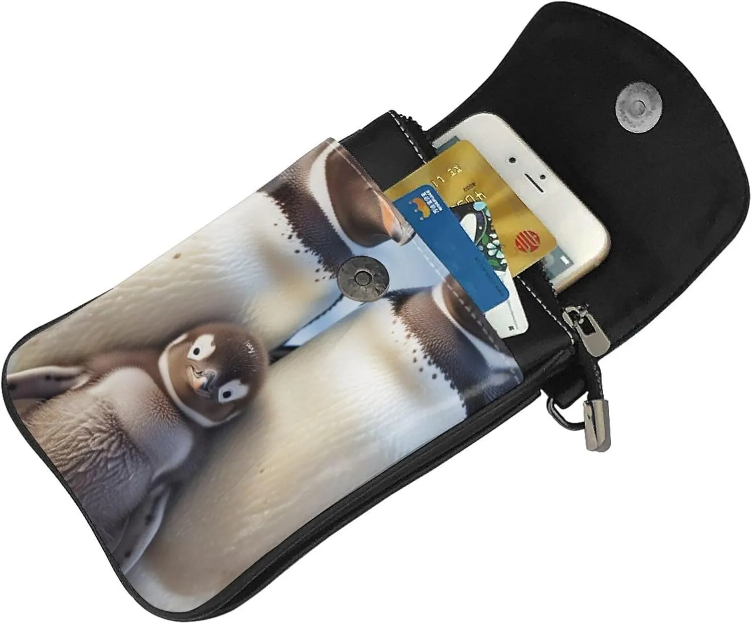 Small Crossbody Bags for Women,Leather Shoulder Bag for Cell Phone Purse with Strap and ovely Pet Dog Beagle Printed