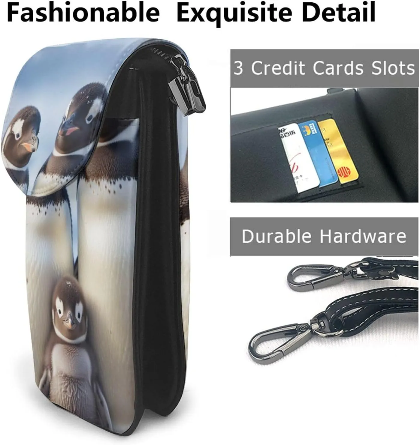 Small Crossbody Bags for Women,Leather Shoulder Bag for Cell Phone Purse with Strap and ovely Pet Dog Beagle Printed