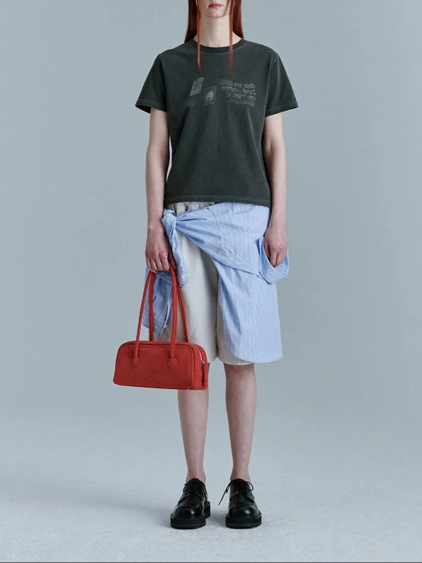 Soft Baguette red suede