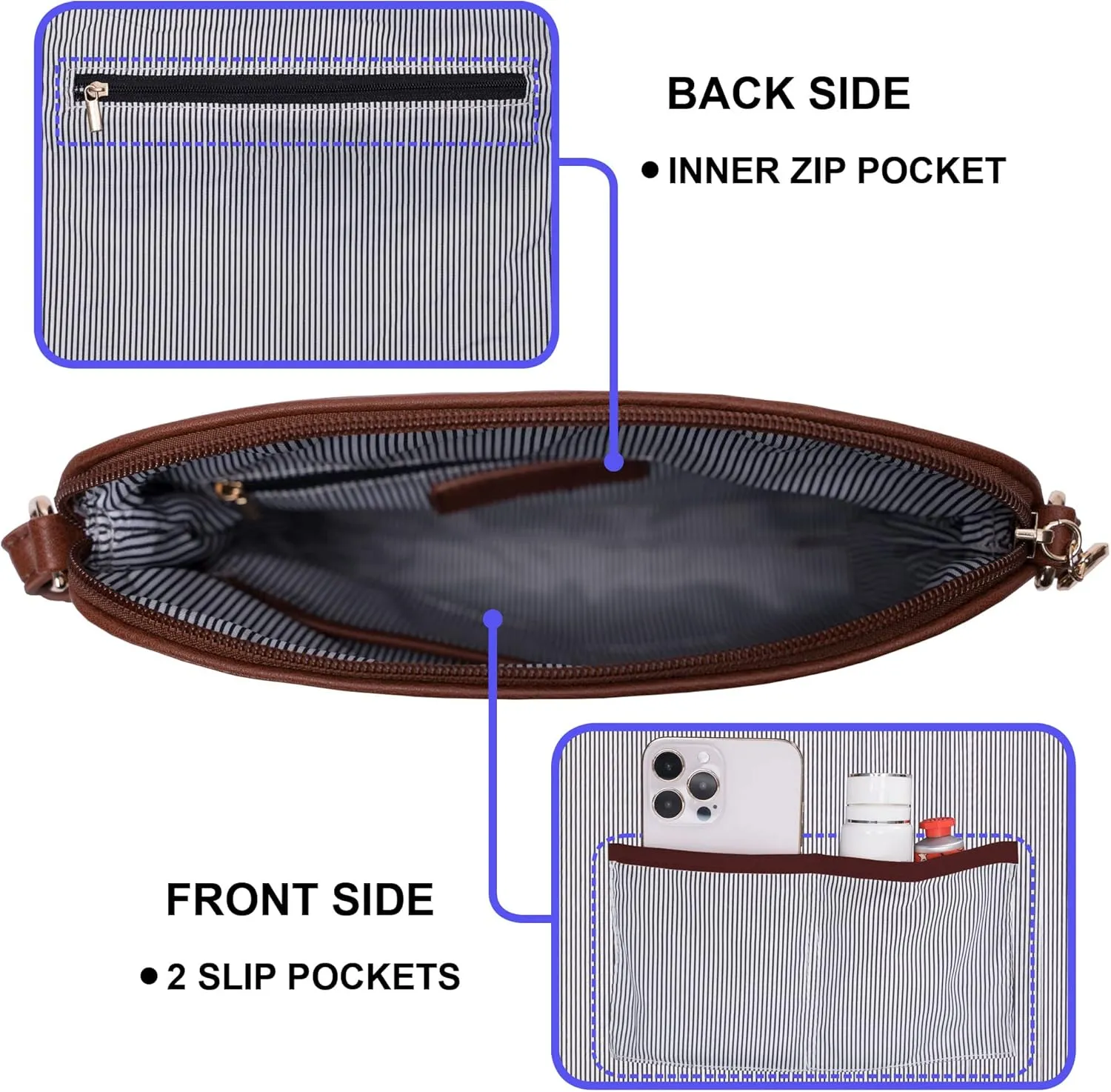 Solene Womens Lightweight Medium Crossbody Purse with Tassel, Perfect Size Crossbody Bags for Daily Use, travel