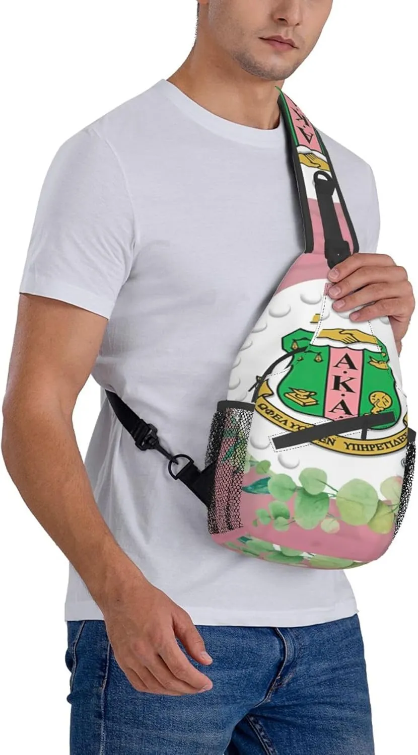 Sorority Gifts Unisex Crossbody Backpack Sling Bag chest bag for Hiking Traveling Outdoor Daypack