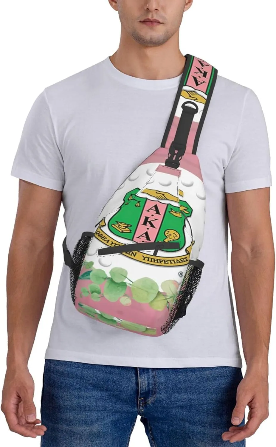 Sorority Gifts Unisex Crossbody Backpack Sling Bag chest bag for Hiking Traveling Outdoor Daypack