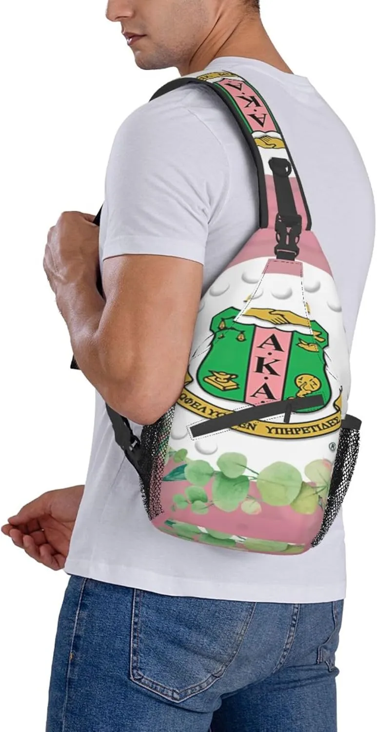 Sorority Gifts Unisex Crossbody Backpack Sling Bag chest bag for Hiking Traveling Outdoor Daypack
