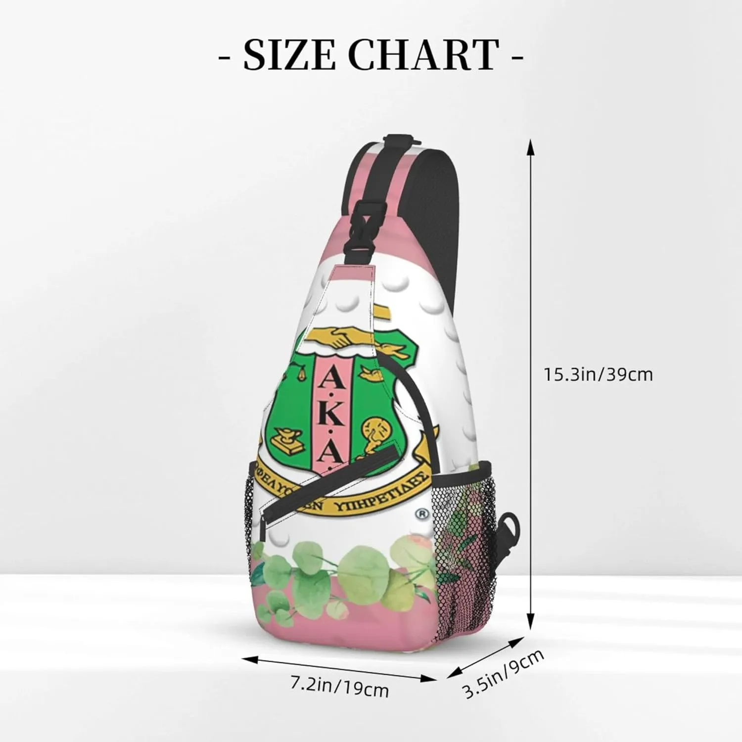 Sorority Gifts Unisex Crossbody Backpack Sling Bag chest bag for Hiking Traveling Outdoor Daypack