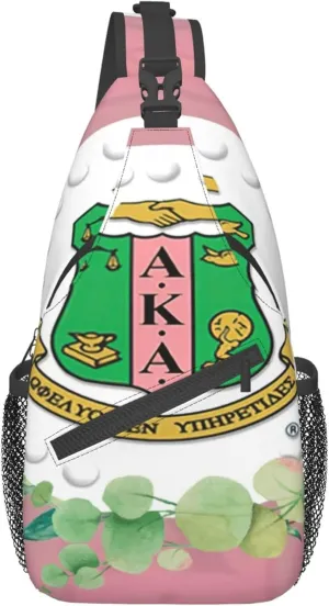 Sorority Gifts Unisex Crossbody Backpack Sling Bag chest bag for Hiking Traveling Outdoor Daypack