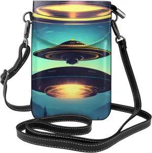 Spacecraft Descend& Small Crossbody Cell Phone Bag For Women.& A Stylish Tassel Wallet Designed Specifically For Women.