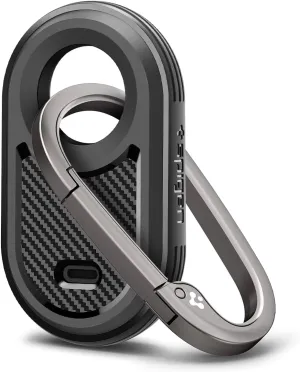 Spigen Rugged Armor Designed for Samsung Galaxy SmartTag 2 Case Keychain Smart Tag 2 Case [1 Pack] (2023) - Matte Black