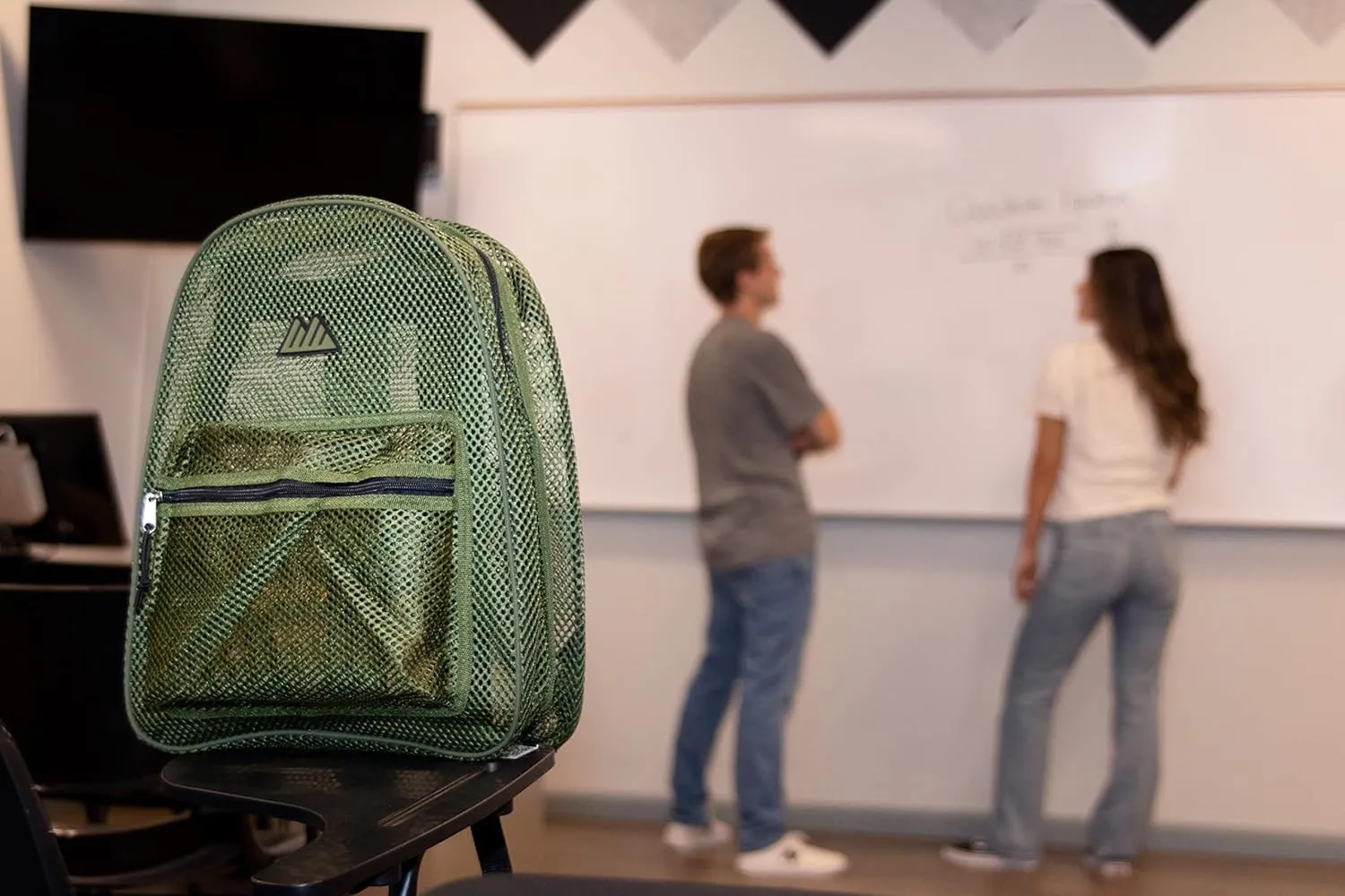 Summit Ridge Mesh Backpacks for Kids, Adults, School, Beach, and Travel, Colorful Transparent Mesh Backpacks with Padded Straps Large