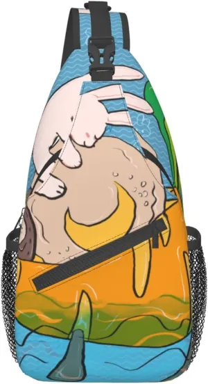 Sunflower Seeds And Rabbits Pattern Outdoor Hiking Backpack > Suitable For Men And Women Riding Strong And Sturdy High Storage Capacity Daily Travel