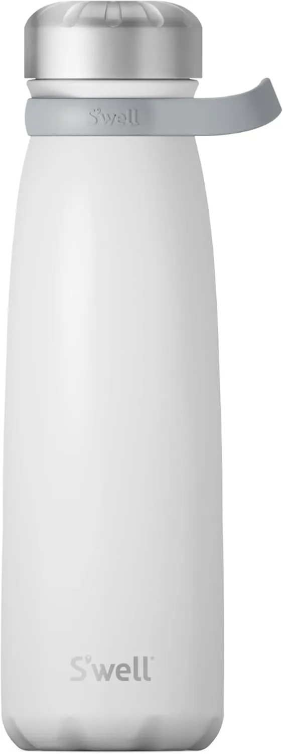 S'well Stainless Steel Traveler With Handle, 40oz, Angel Food, Triple Layered Vacuum Insulated Containers Keeps Drinks Cold for 60 Hours and Hot for 20, BPA Free, Easy Carrying On the Go