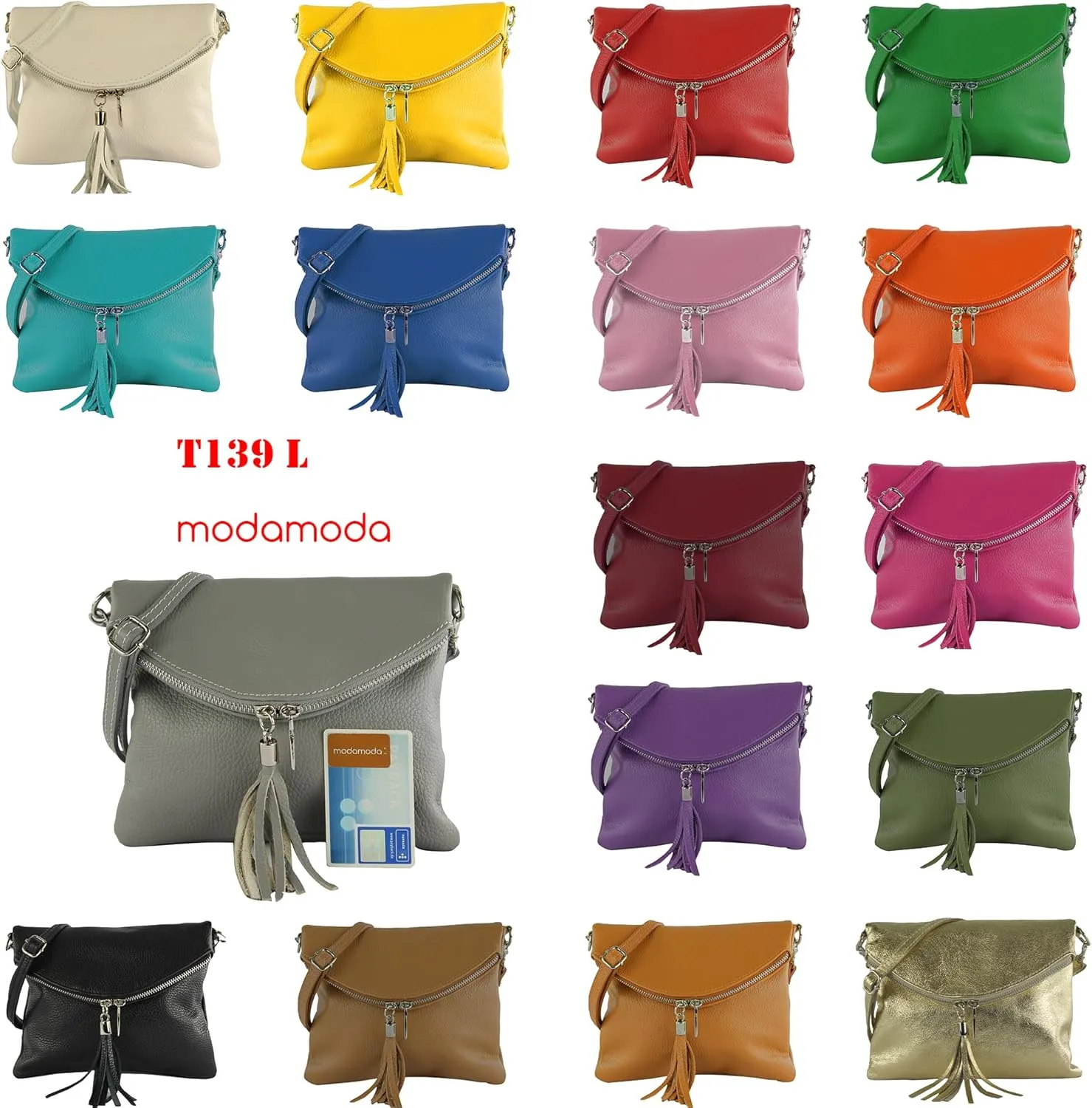 T139LEDER - small shoulder bag italy leather