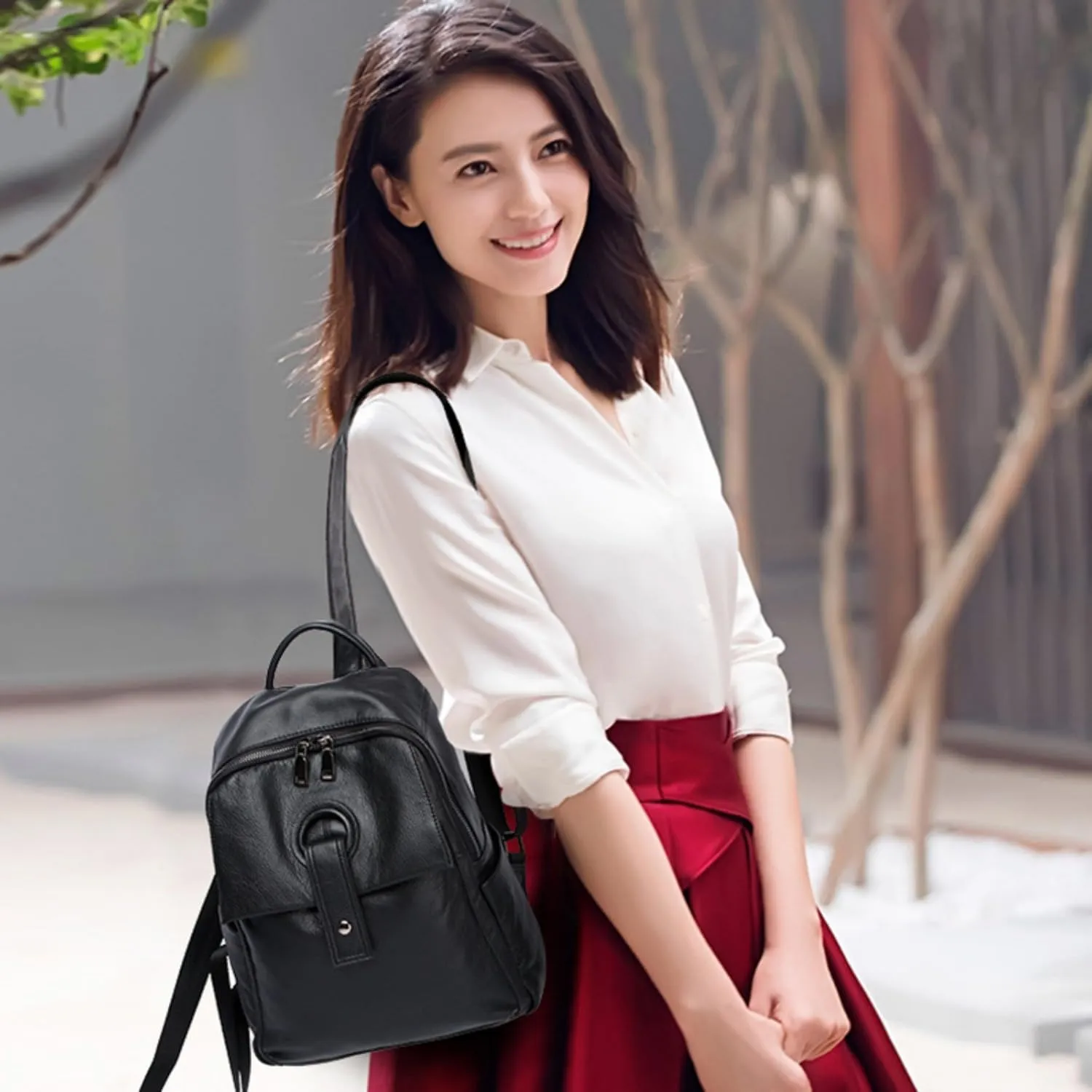 Tassel Crossbody Bag for Women Small Leather Handbags Ladies Fashion Purse Phone Bag