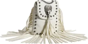 Tassel Handphone Crossbody Bag Handbag With Riveter With Chain Small Bag Supermini Bag Nano Mini Clinch Bolt