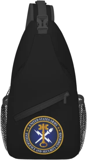 The Seal of the United States Army Intelligence and Security Command Crossbody Bags For Women Men Chest Backpack Gym Shoulder Bag Travel Outdoor Sports Casual Crossbody Bags