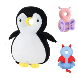 Toddler Baby Head Protection Cushion Backpack Wear,Penguin