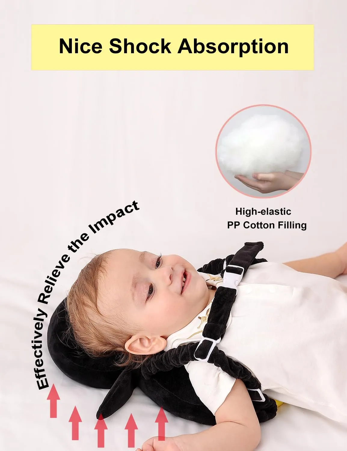 Toddler Baby Head Protection Cushion Backpack Wear,Penguin